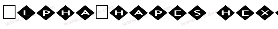 AlphaShapes hexagons 2字体转换
